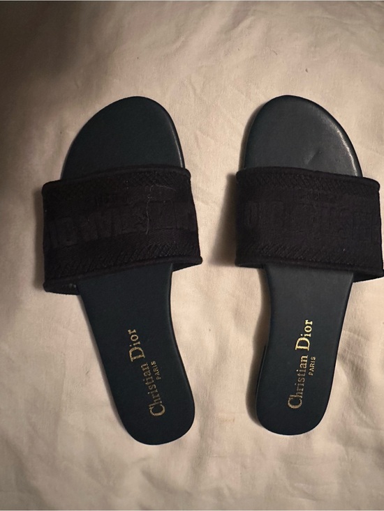 Dior Shoes - Dior navy blue Slide Sandals